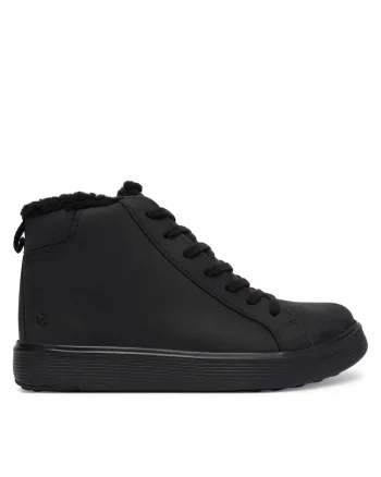 Pantofi sport copii,  piele naturala, negru,
