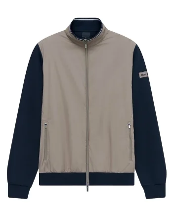 Geaca de tranzitie barbati,  bumbac, bej, exterior 90% bumbac