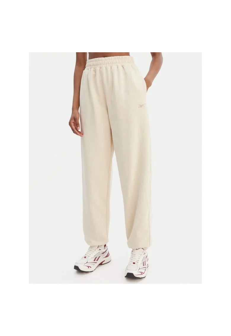 Pantaloni sport dama,  bej, 70% bumbac, 30% poliester