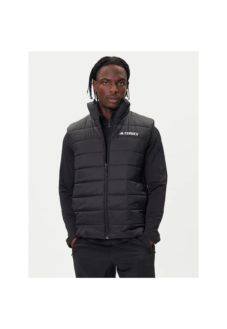Vesta barbati,  poliamida reciclat, negru,