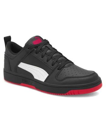 Pantofi sport copii,  negru, material sintetic, talpa plata