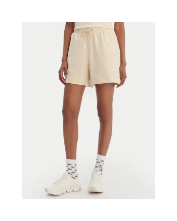 Pantaloni scurti sport dama,  bumbac, bej