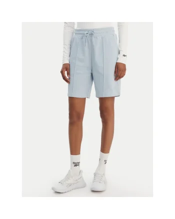Pantaloni scurti sport dama,  bumbac si poliester, albastru deschis