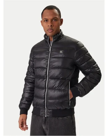 Geaca de iarna barbati,  slim fit, negru, poliamida,