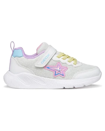 Pantofi sport copii,  velcro, alb, textil,