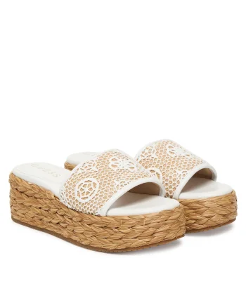 Espadrile dama,  alb, tesatura