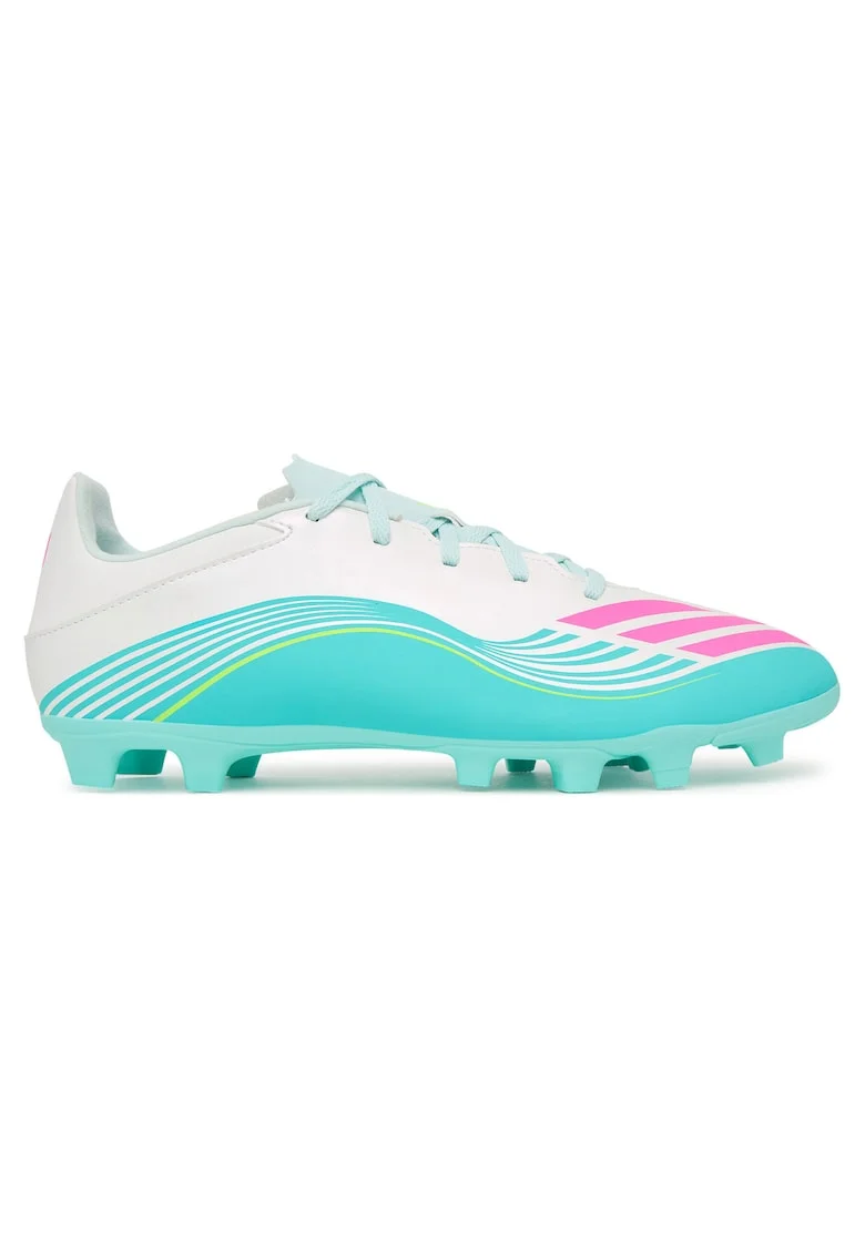 Pantofi sport de fotbal barbat,  alb, textil