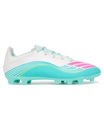 Pantofi sport de fotbal barbat,  alb, textil