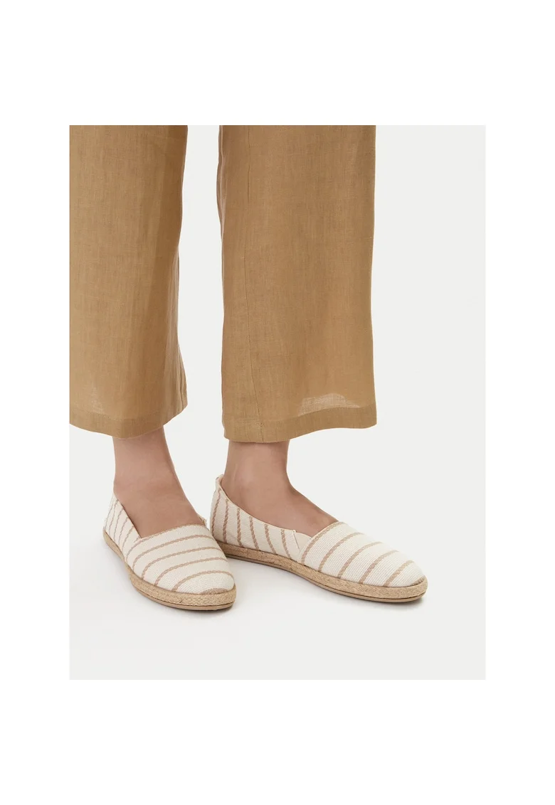 Espadrile dama,  dungi, bej, tesatura,