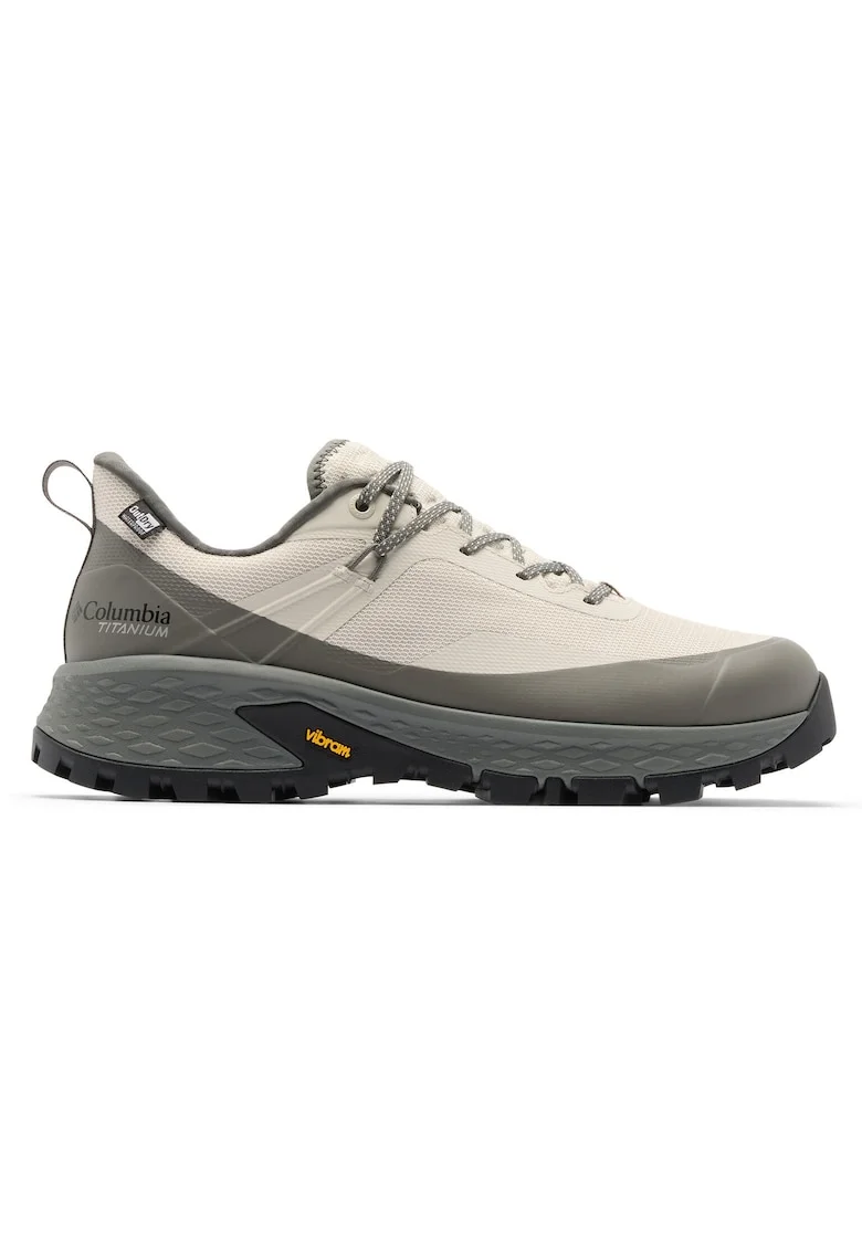 Bocanci trekking barbati,  material textil, impermeabili, gri,