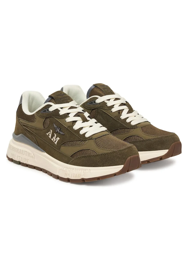 Pantofi sport barbati,  material textil, verde