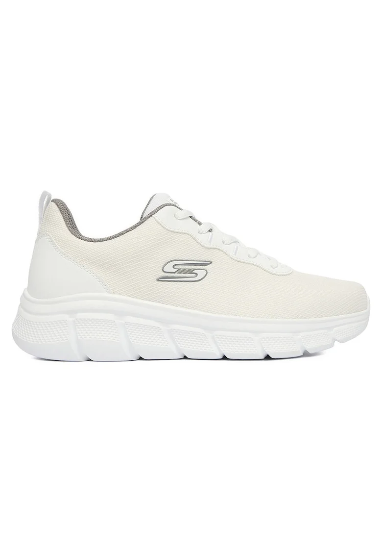 Pantofi sport barbati,  alb, textil, tehnologie Memory Foam