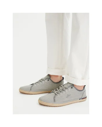 Espadrile barbati,  tesatura, gri,