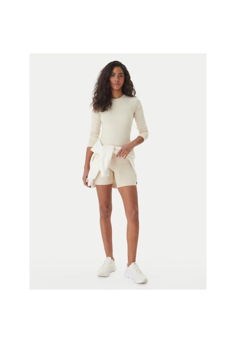 Bluza sport dama,  slim fit, bej, poliester,