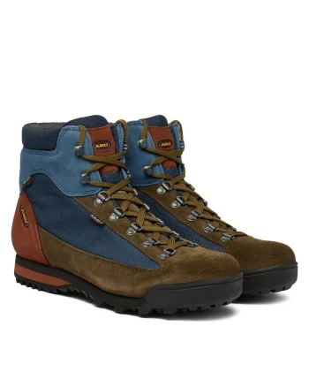 Bocanci barbati,  piele naturala, multicolor