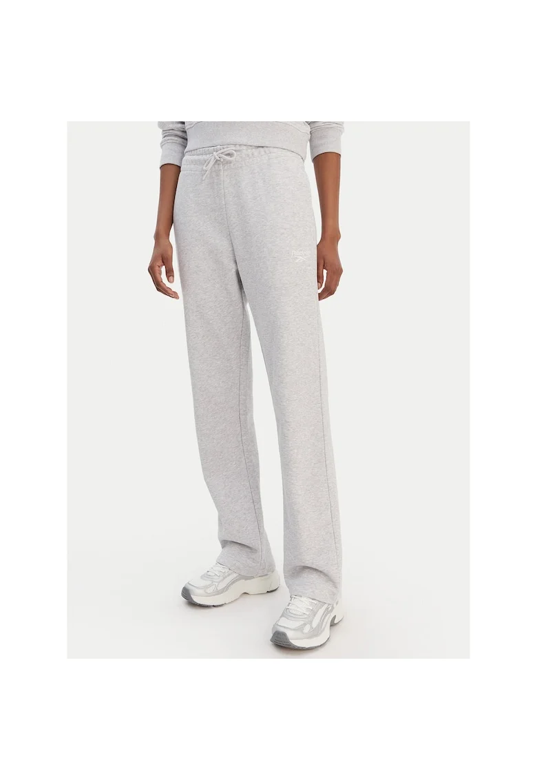Pantaloni sport dama,  gri, din 60% bumbac, 40% poliester