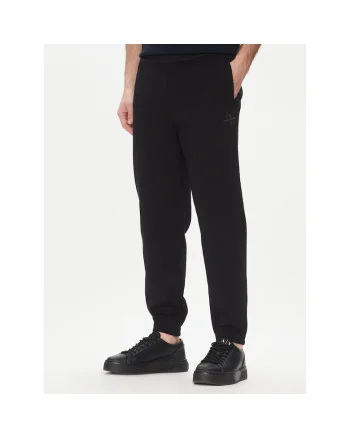 Pantaloni sport barbati,  bumbac, negru, Negru