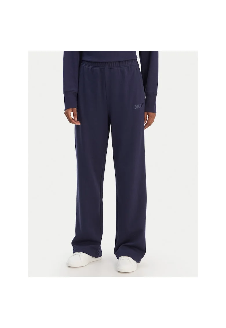 Pantaloni sport dama,  bleumarin, 60% bumbac, 40% poliester, Bleumarin