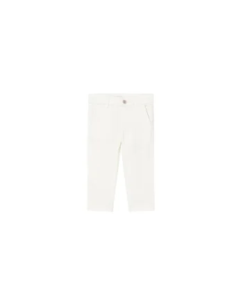 Pantaloni pentru baieti,  Bumbac, Ecru, Ecru