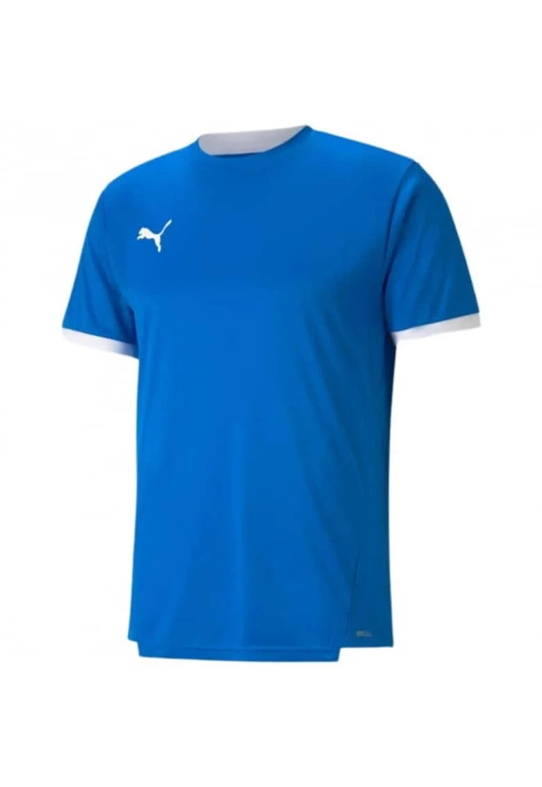 Tricou sportiv barbati,  teamLIGA, albastru, material respirabil, 100% poliester reciclat