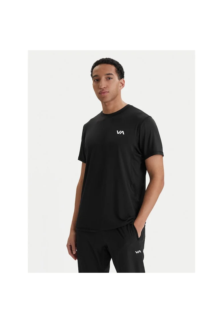 Tricou barbati,  poliester reciclat, negrudwqfq, Negru