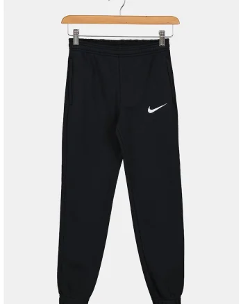 Pantaloni cu buzunare si logo, pentru fotbal, Negru,