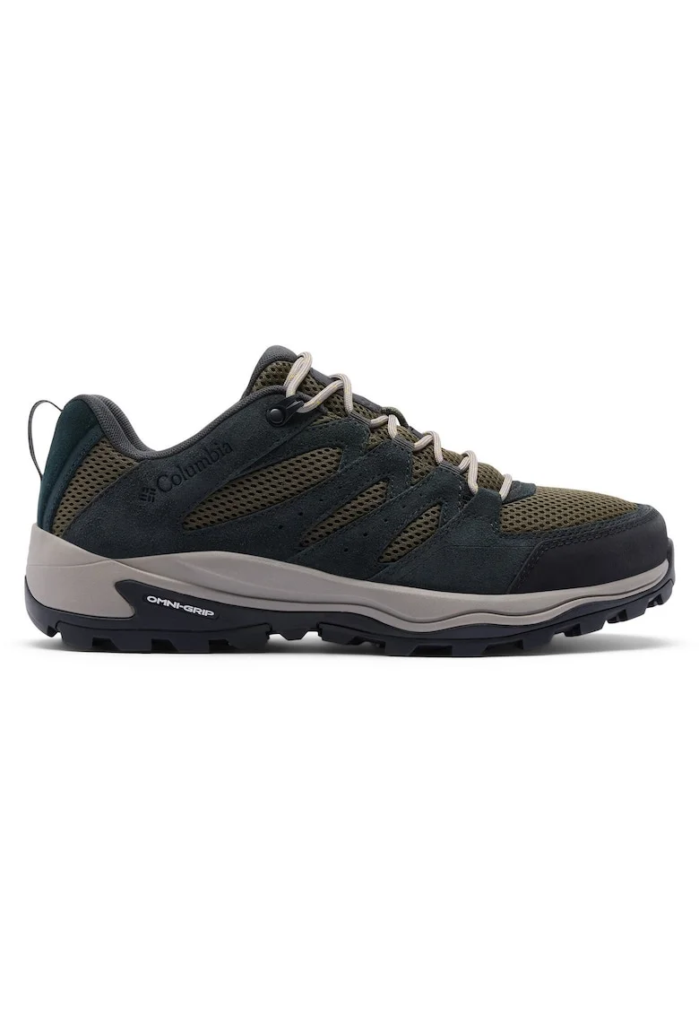 trekking barbati,  piele naturala, verde, Verde