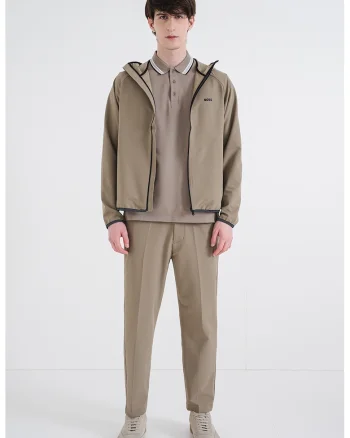 Jacheta slim fit rezistenta la apa Commuter, Verde masliniu