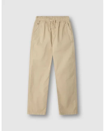 Pantaloni drepti cu talie ajustabila Stephen, Bej deschis