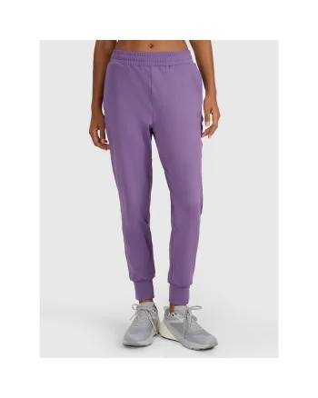 Pantaloni sport dama  colanti antrenament, poliester, Violet