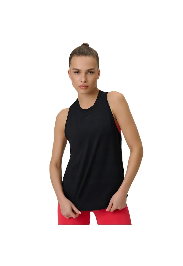 Maiou sport dama  Poliester, Negru, Negru