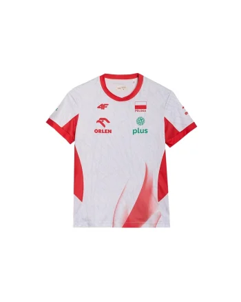 Tricou Volei Baieti  Colectie Nationala SS25, Rosu/Alb
