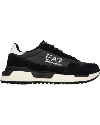 Pantofi sport  EA7 Vintage Running Nylon 55567, Alb/Negru