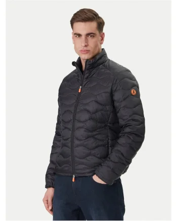Geaca de tranzitie barbati,  din nylon, negru, fermoar
