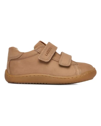 Pantofi sport copii,  piele naturala, velcro, maro