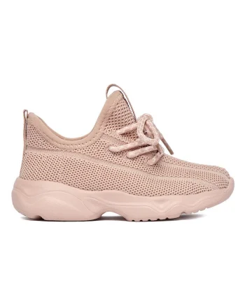 Pantofi sport copii,  roz, textil, pentru fete