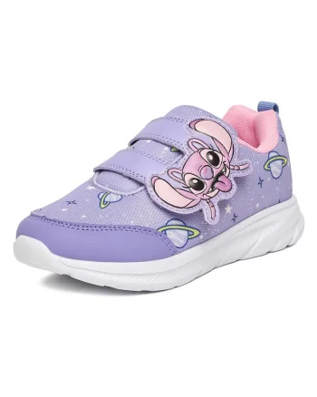 Pantofi sport copii,  Classics, material textil, mov, sistem inchidere velcro