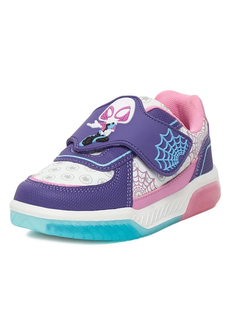 Pantofi sport copii,  sintetic, violet, inchidere velcro