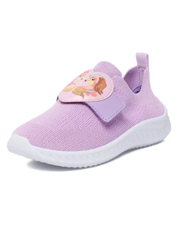 Pantofi sport copii,  velcro, violet, tesatura