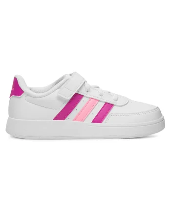 Pantofi sport copii,  velcro, alb, plastic