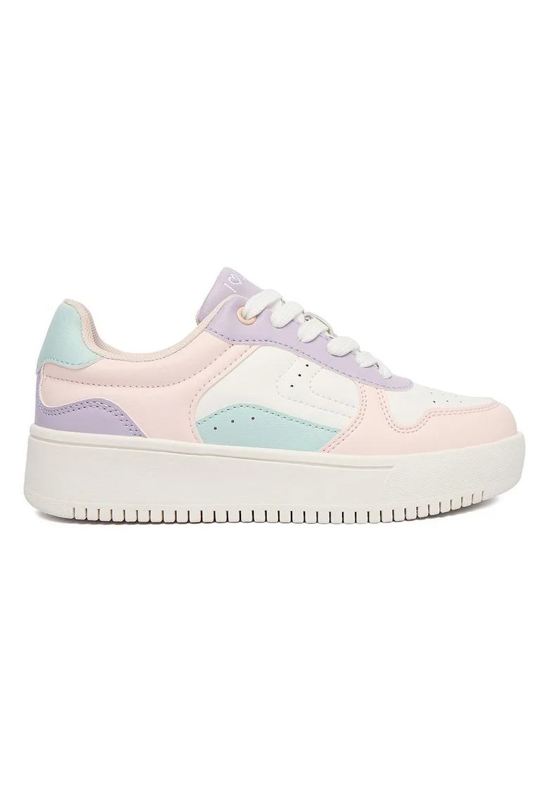 Pantofi sport copii,  multicolor, piele ecologica, set pentru fete
