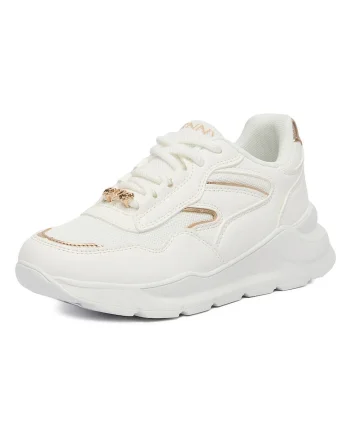 Pantofi sport copii,  alergare, alb, material sintetic