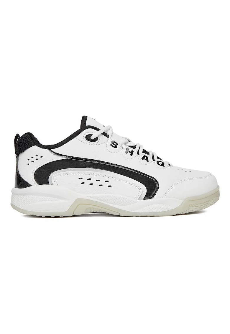 Pantofi sport copii,  alb/negru, textil
