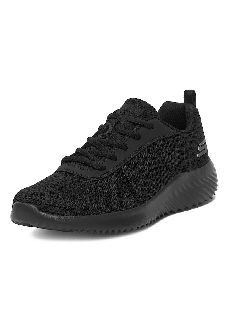 Pantofi sport copii,  alergare, textil, negru
