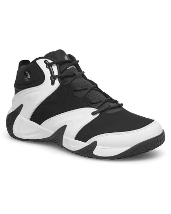 Pantofi sport copii,  piele naturala, negru, design peste glezna, pentru alergare,