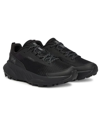 Bocanci trekking,  material sintetic, negru, sportivi