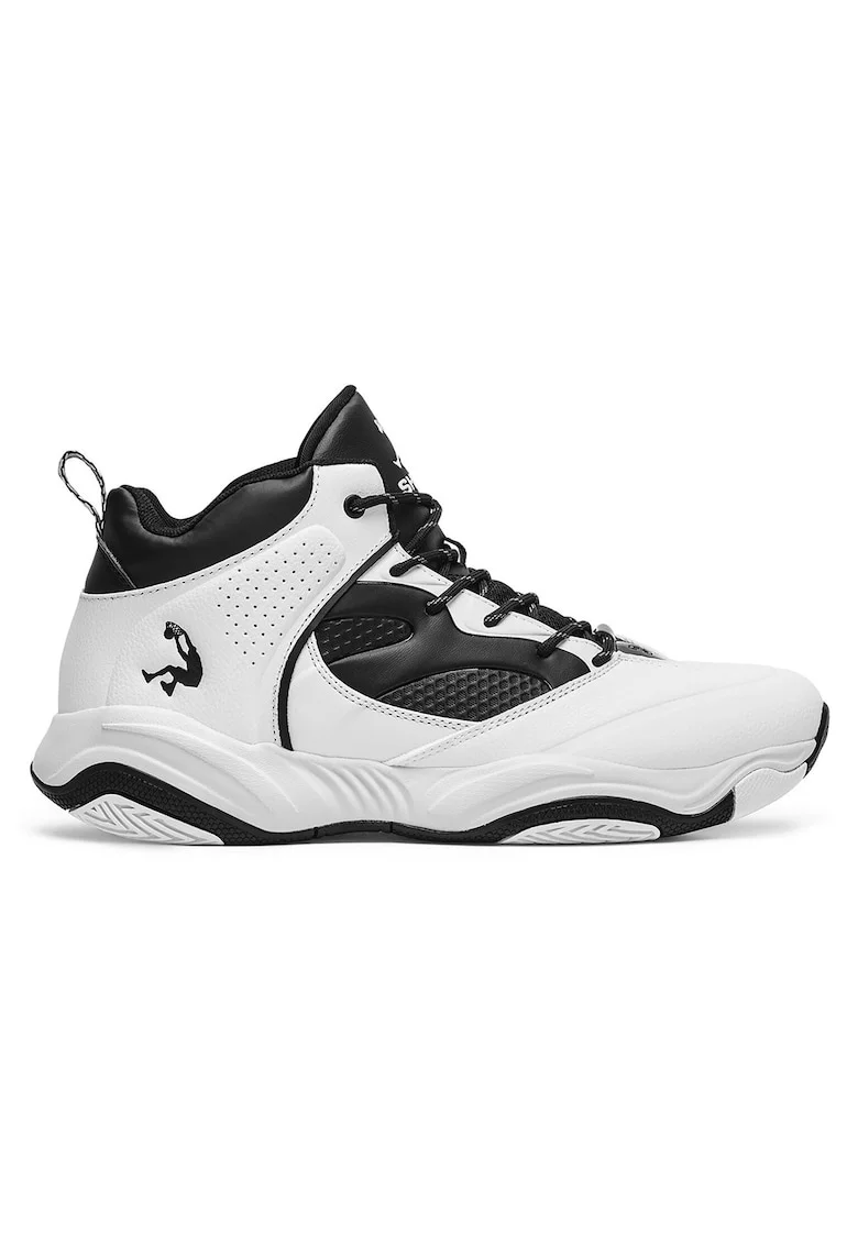 Pantofi sport barbati,  baschet, alb, material textil