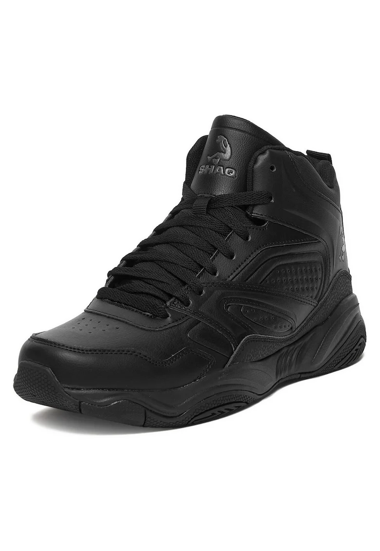 Pantofi sport barbati,  negru, material sintetic, design ajustat