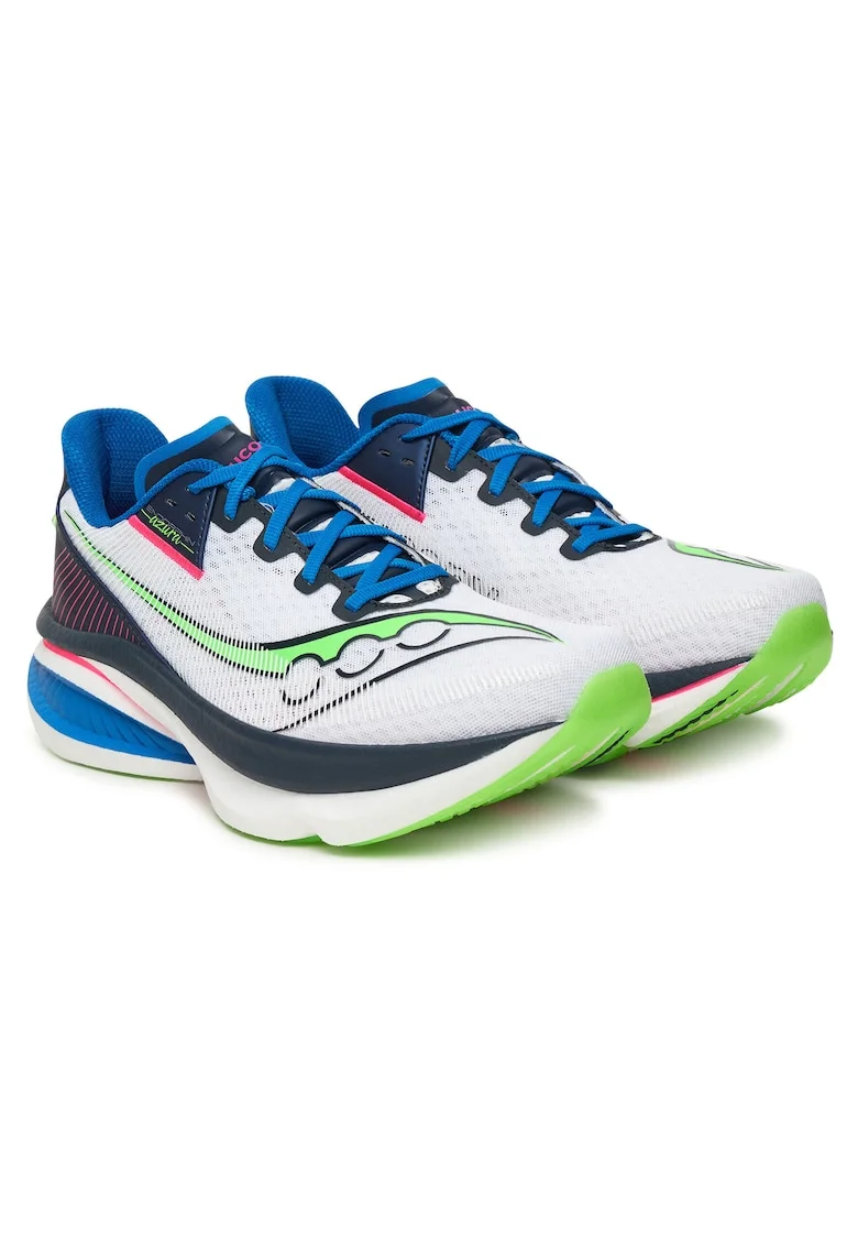 Pantofi sport barbati,  alergare, din material textil, alb