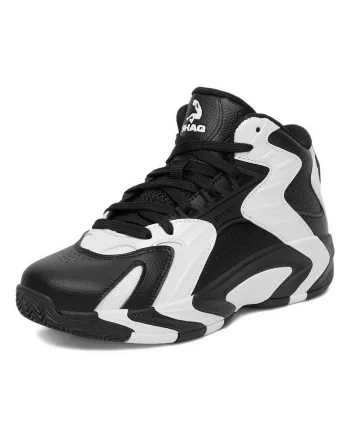 Pantofi sport baieti,  piele naturala, negru/alb, design sportiv, talpa groasa